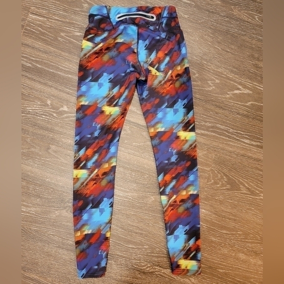 Athleta Sonar Color Burst Multi color yoga fitness leggings Size XS - Picture 9 of 10